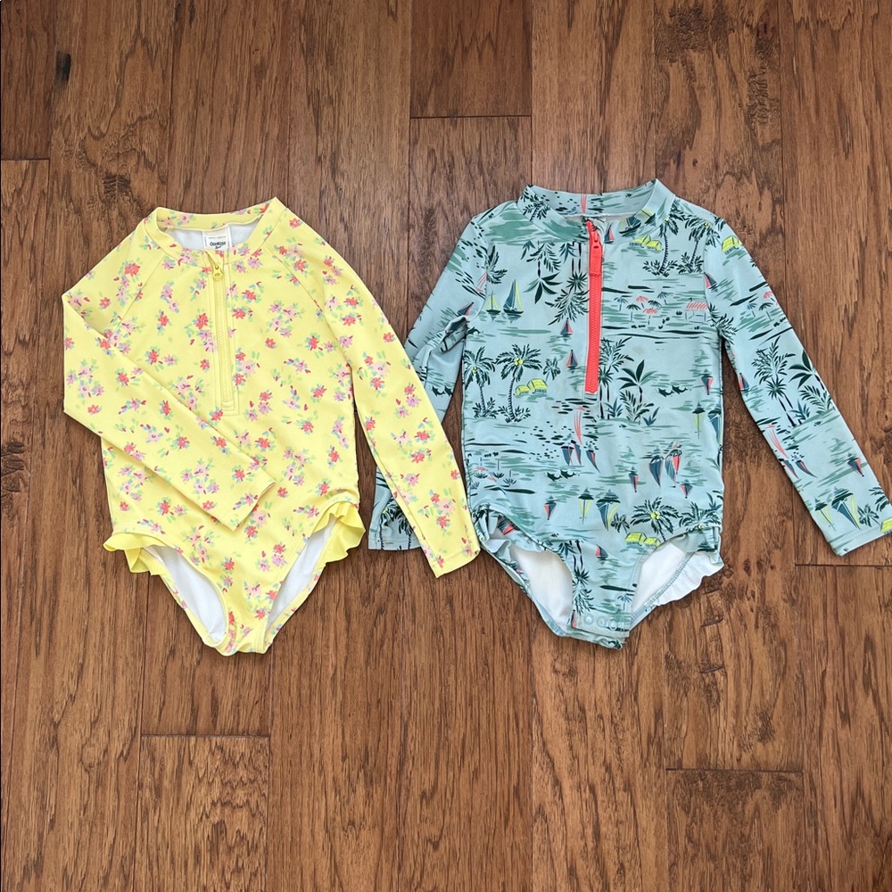 Carters long sleeve swim suits size 3T